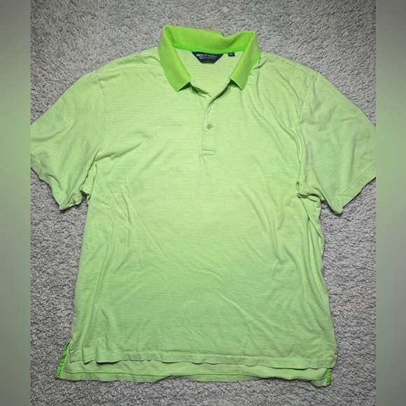 Ralph Lauren Other - Ralph Lauren Polo Mens XXL Golf Performance Activewear Green White Stripes
